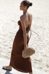 Amalia Maxi Dress - Chocolate