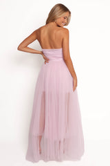 Anabella Strapless Maxi Dress - Pale Pink