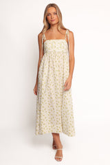 Ashtyn Maxi Dress - Yellow Floral