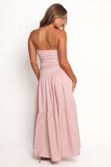 Blanche Strapless Maxi Dress - Orchid