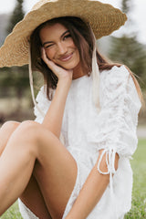 Giselle Mini Dress - White Floral