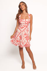 Sloan Mini Dress - Red Print