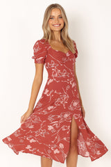 Franklin Dress - Rust Floral