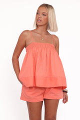 Aiesha Short Set - Coral