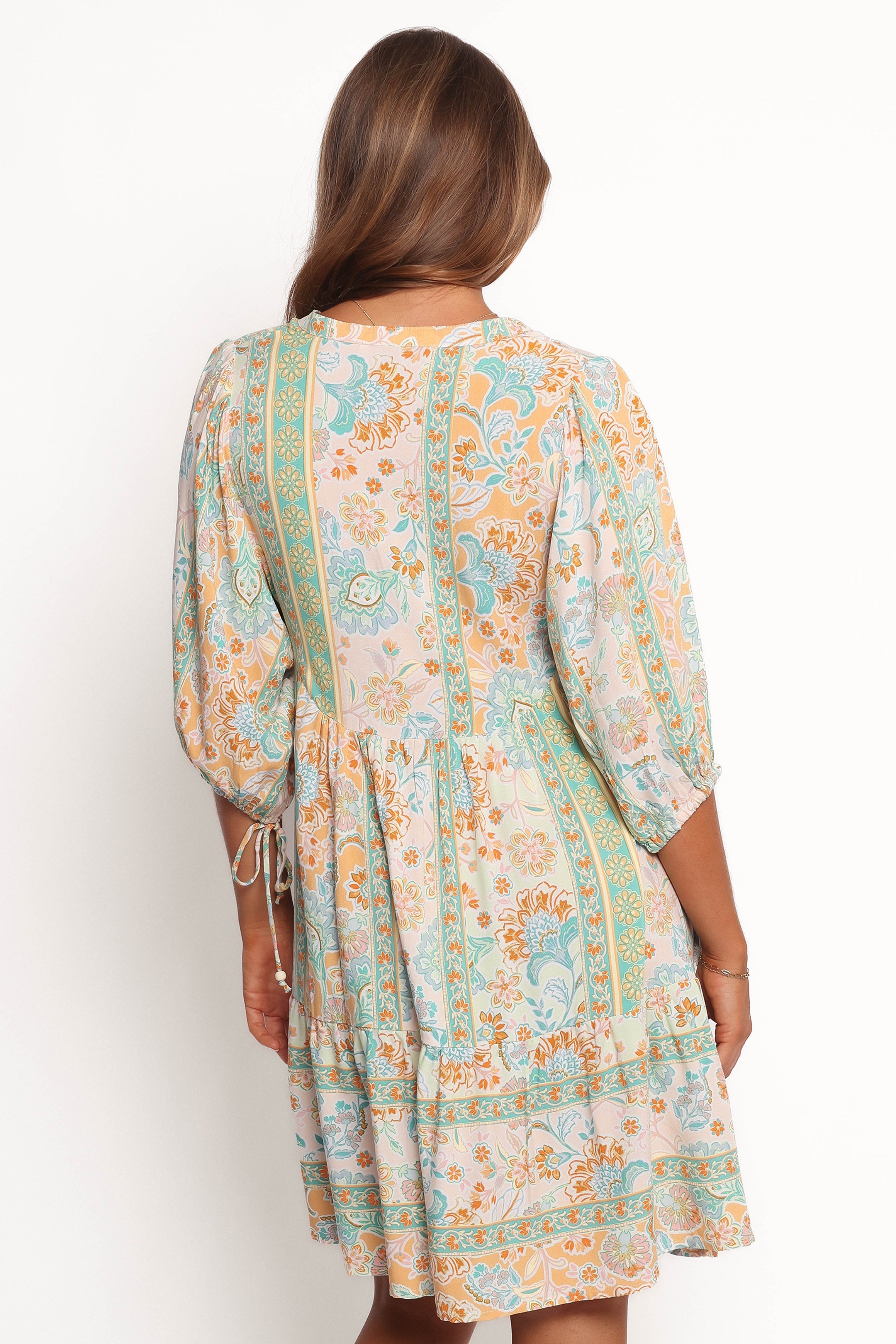 Arden Mini Dress - Green Multi