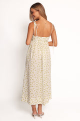 Ashtyn Maxi Dress - Yellow Floral