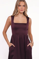 Elania Maxi Dress - Plum