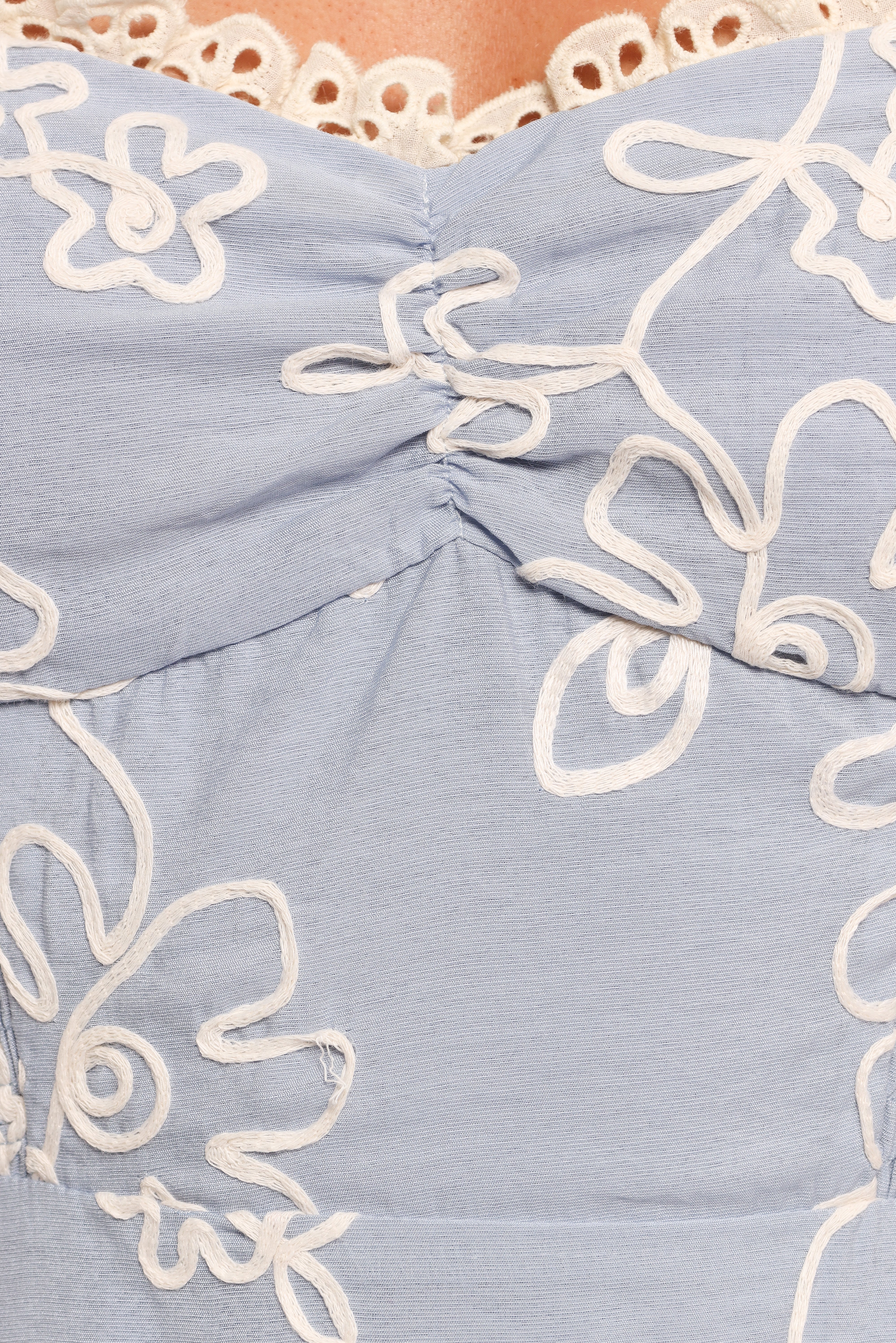 Ellise Midi Dress - Blue