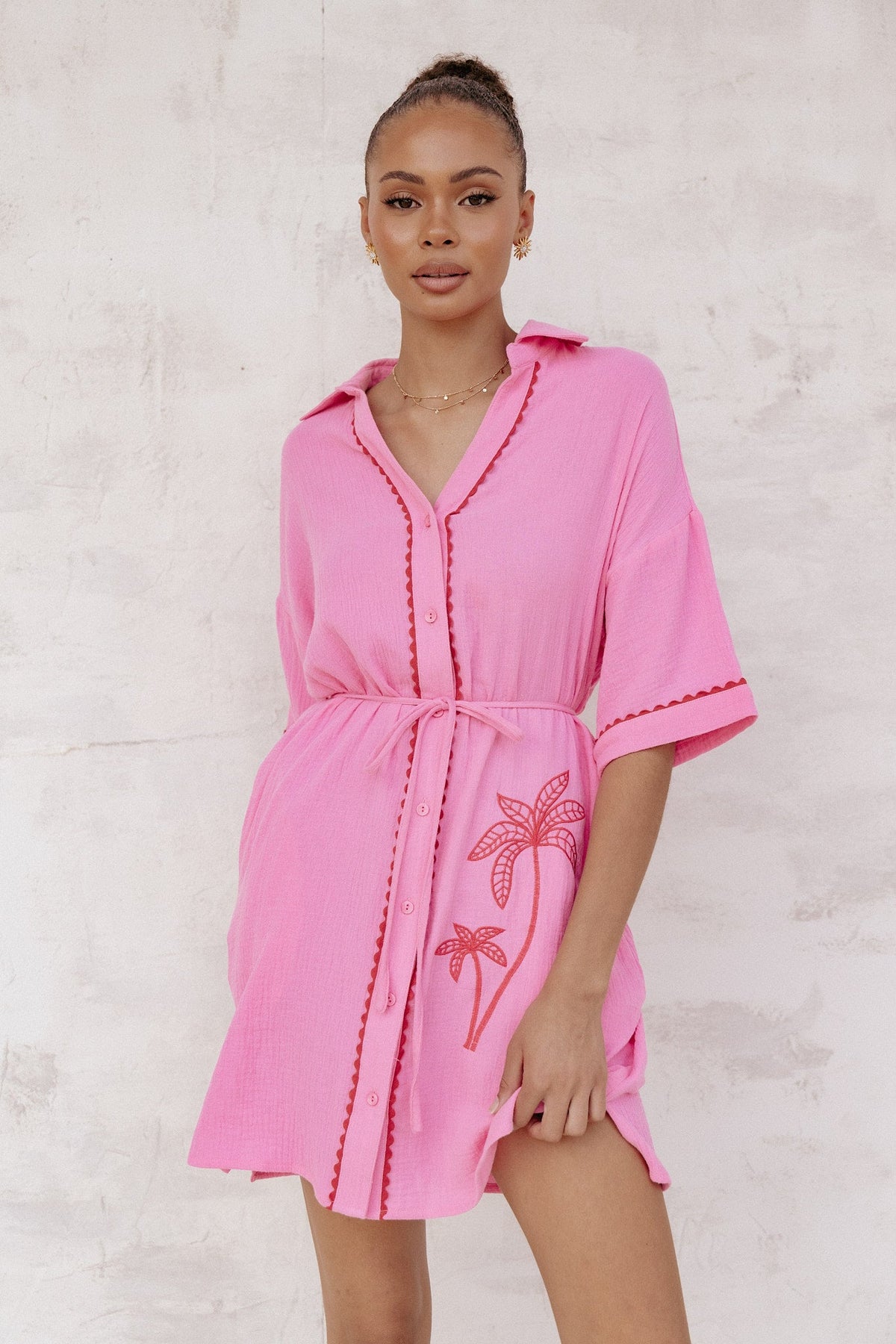 Fabiola Mini Dress - Pink