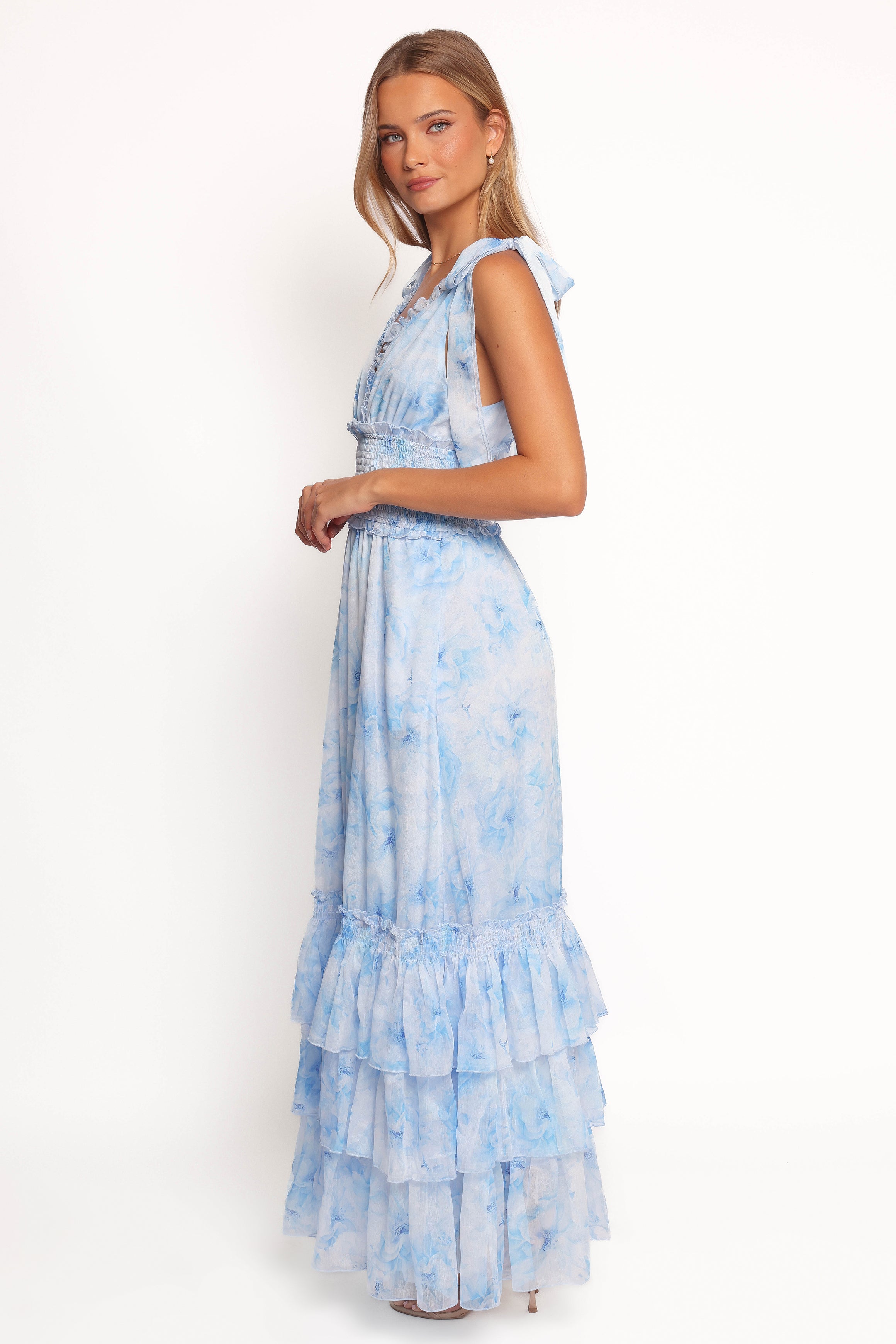 Fionna Maxi Dress - Blue Floral