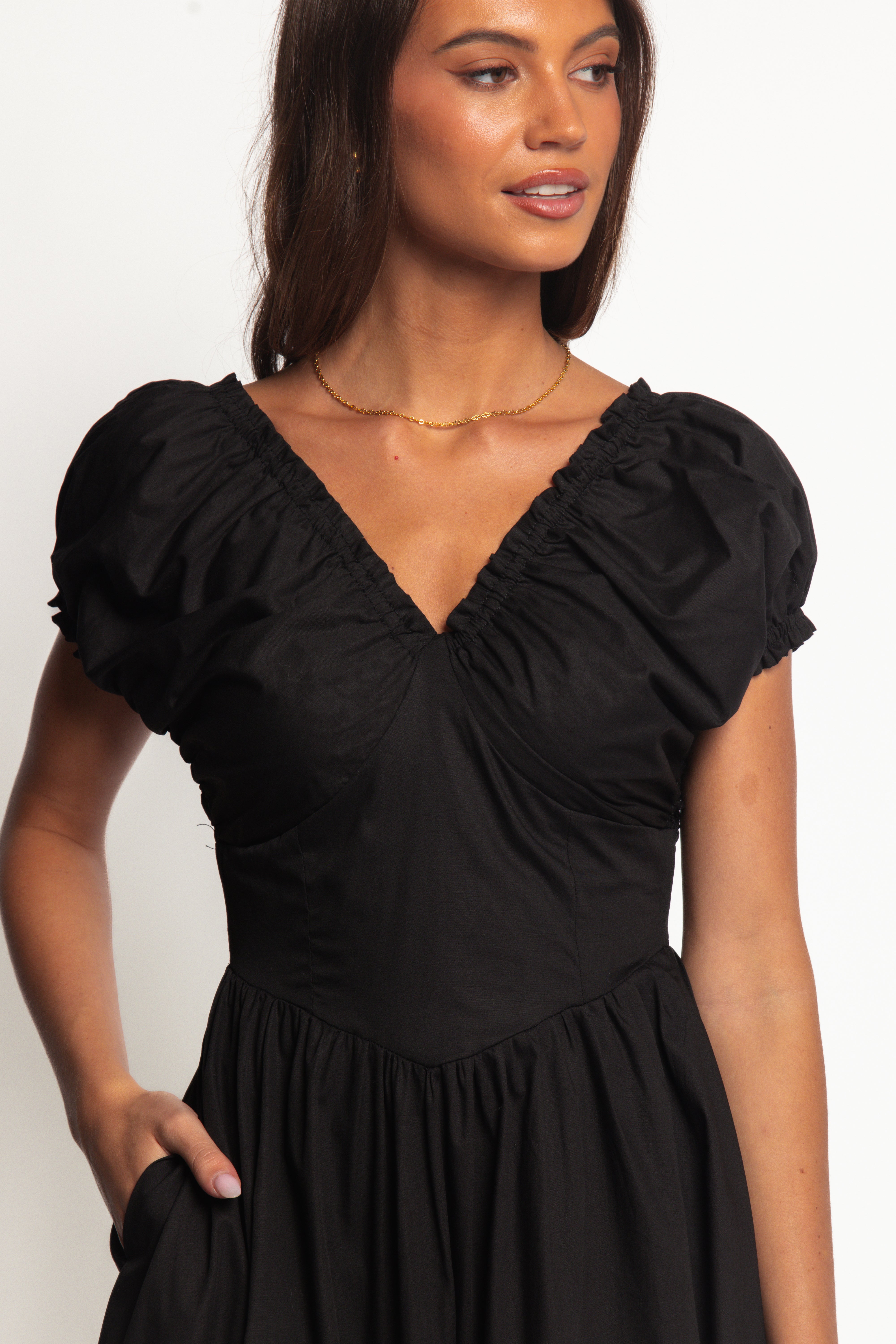 Larson Midi Dress - Black
