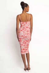 Tempest Midi Dress - Pink Floral