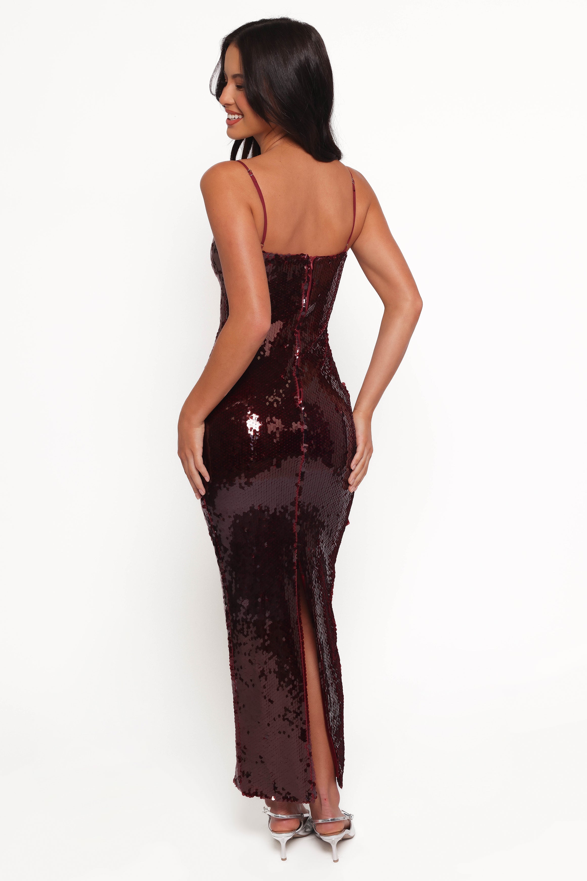 Vesina Maxi Dress - Burgundy