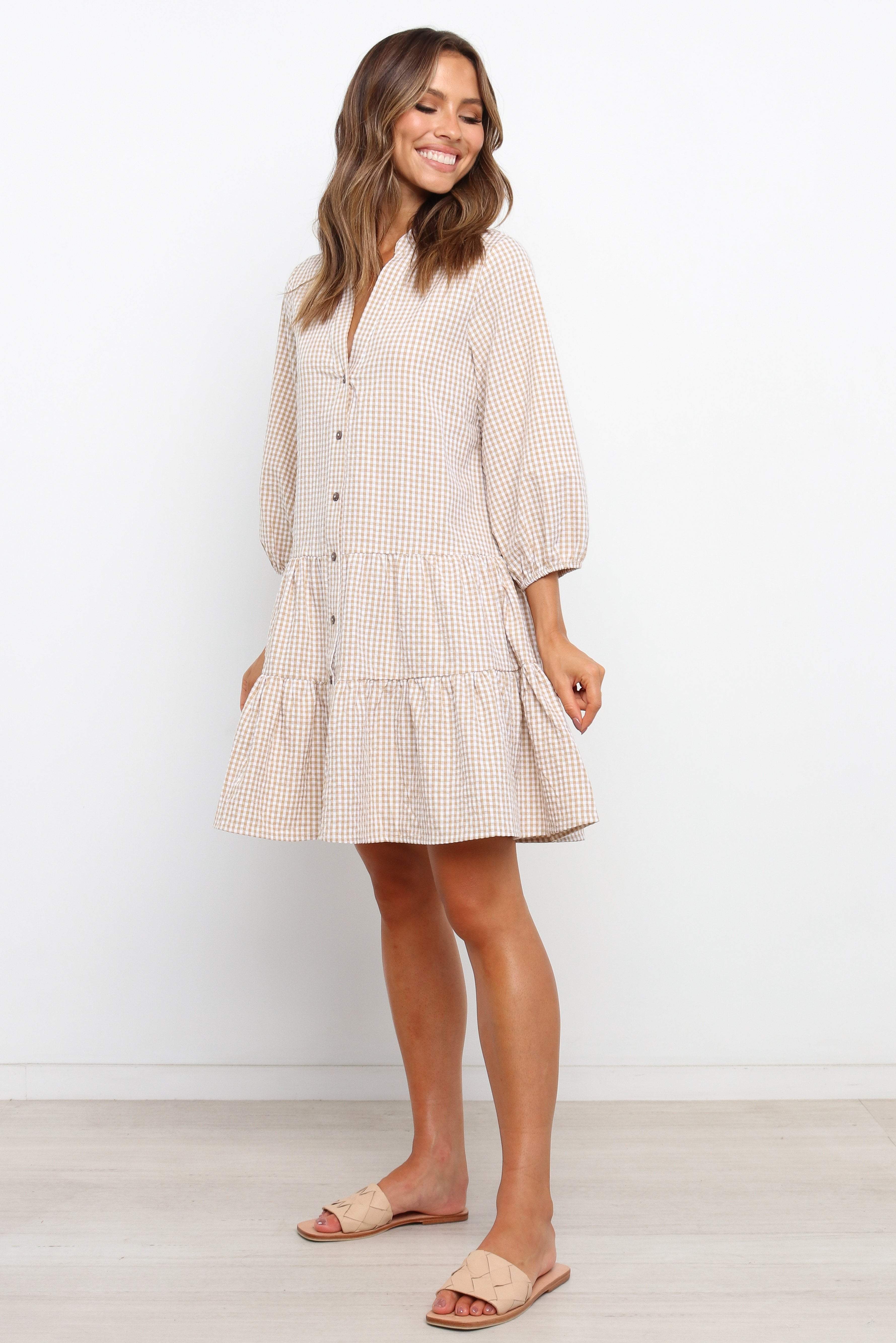 Daria Dress - Beige
