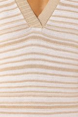 Harper Mini Dress - Sand White