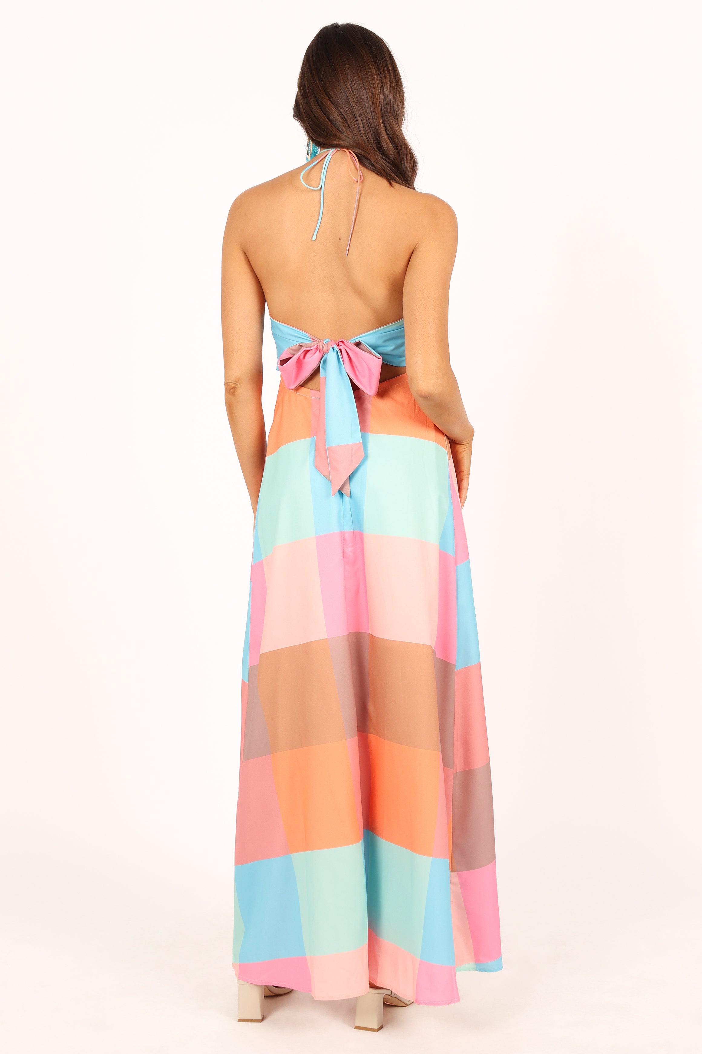 Sundae Halterneck Maxi Dress - Multicoloured