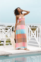 Sundae Halterneck Maxi Dress - Multicoloured